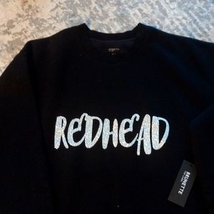 BNWT Brunette the Label x Chatters 'Redhead' Sweatshirt size M/L